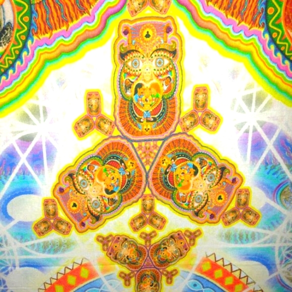 NWT Healing Fractal Wall Tapestry 53x85 Artwork by Chris Dyer 781003 Wall Decor - Picture 14 of 15